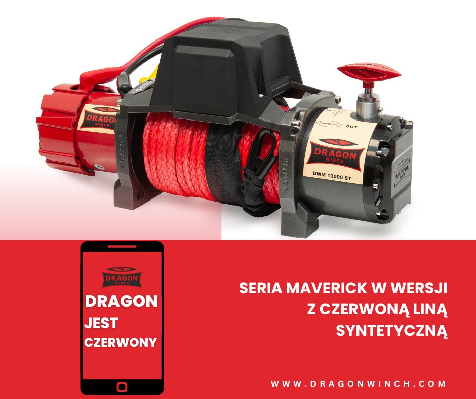 Czerwona lina syntetyczna 