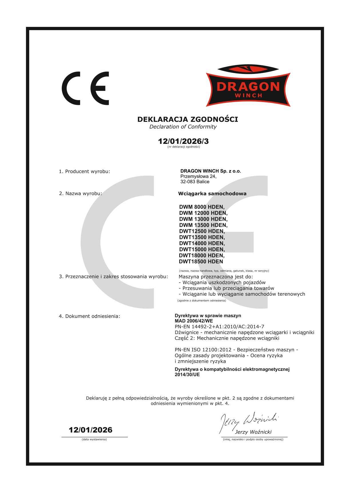 DEKLARACJA PL EN DW 2026