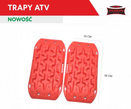 Trapy ATV HD czerwone komplet