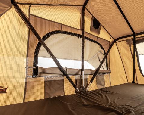 TENDA DA TETTO CON SPOGLIATOIO