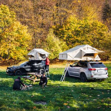 TENDA DA TETTO CON SPOGLIATOIO